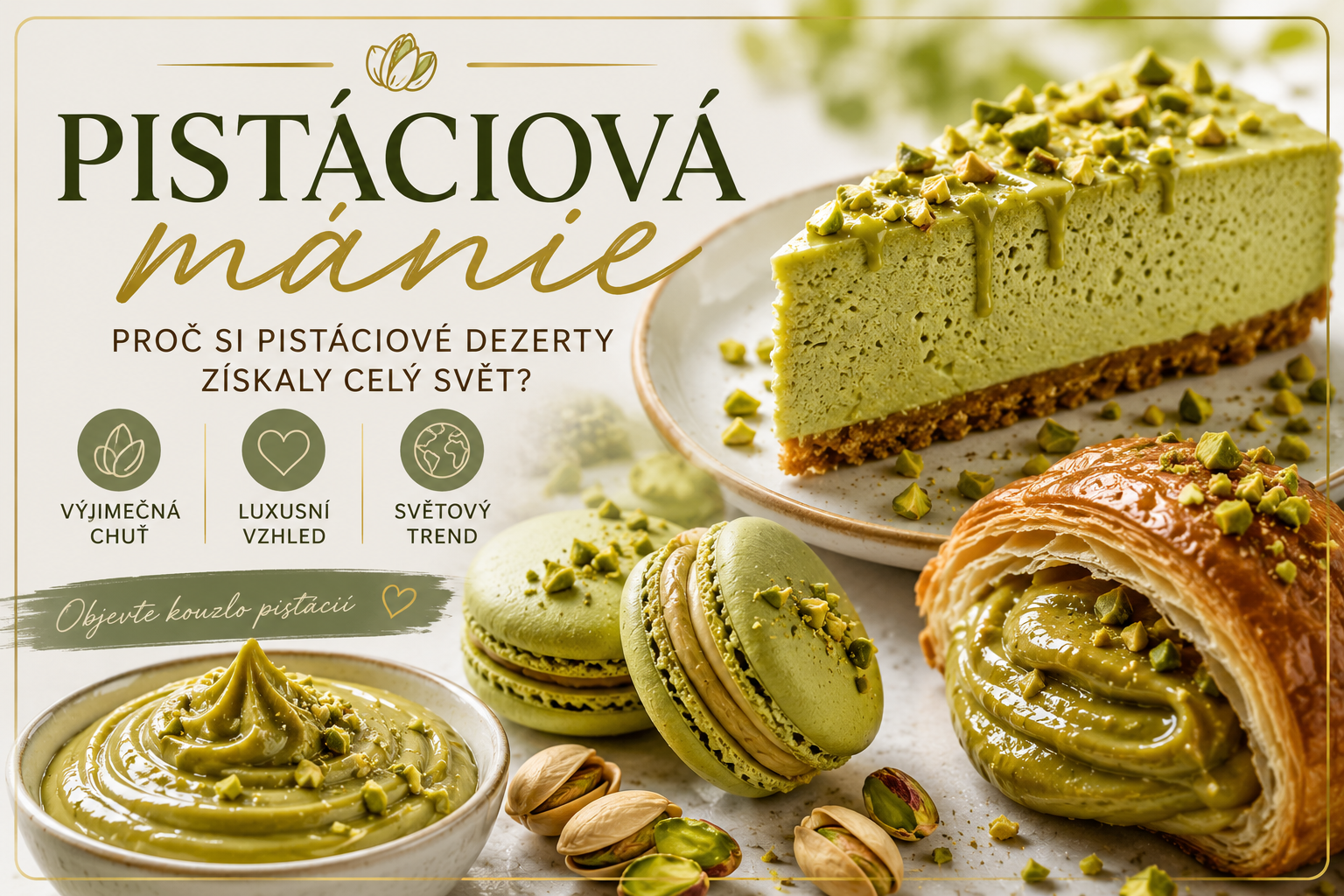 Pistáciová mánie – proč si pistáciové dezerty získaly celý svět?