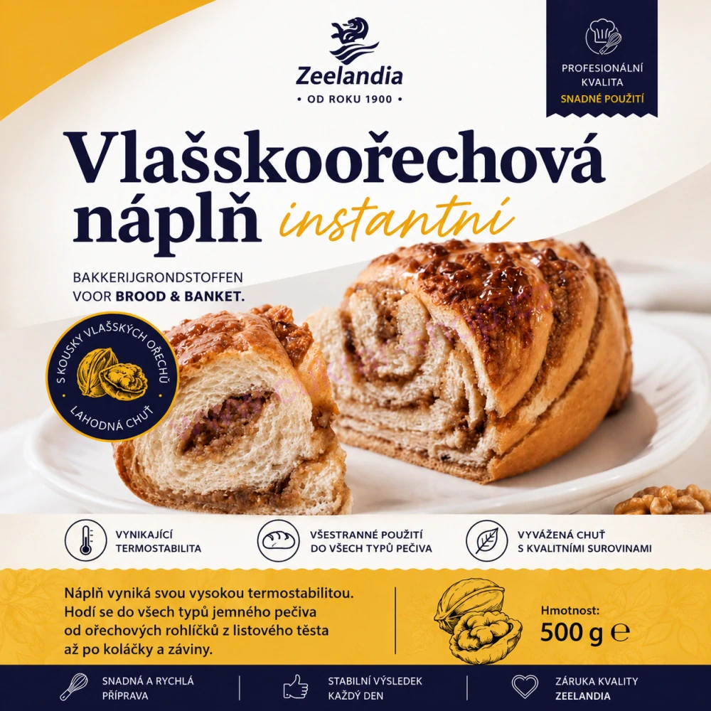 Vlašskoořechová náplň instantní 500g