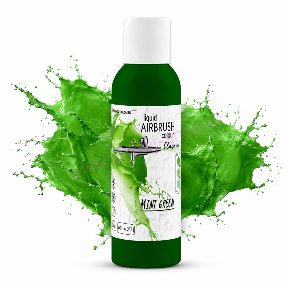 Airbrush barva tekutá Mint Green 135 ml