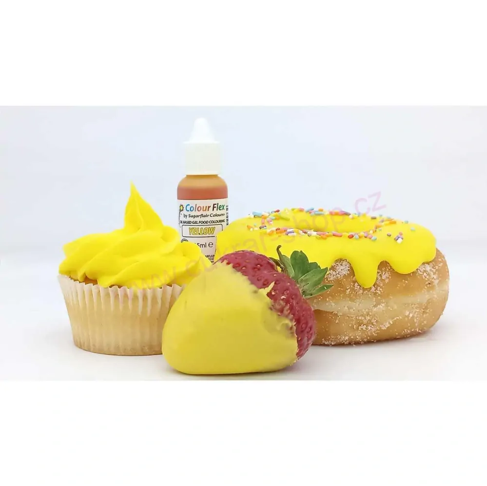 Gelová barva do čokolády Yellow 15ml
