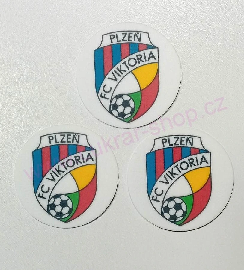 Jedlý papír s výsekem FC VIKTORIA 1
