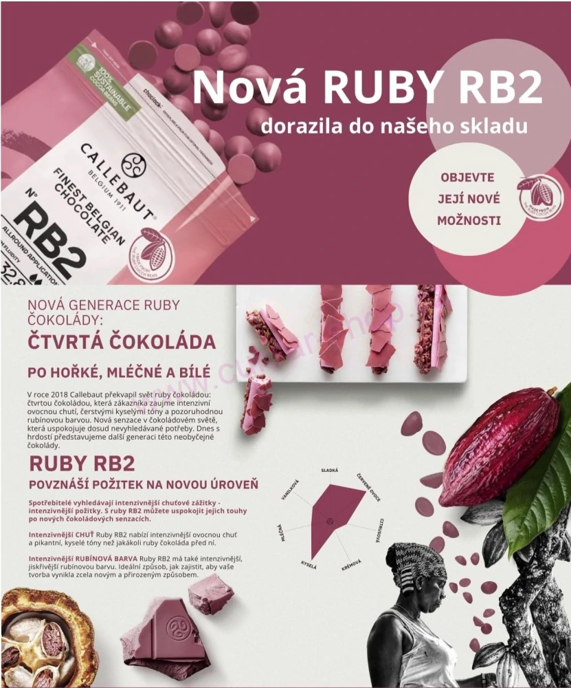 Čokoláda RUBY 32,8% RB2 / 200g
