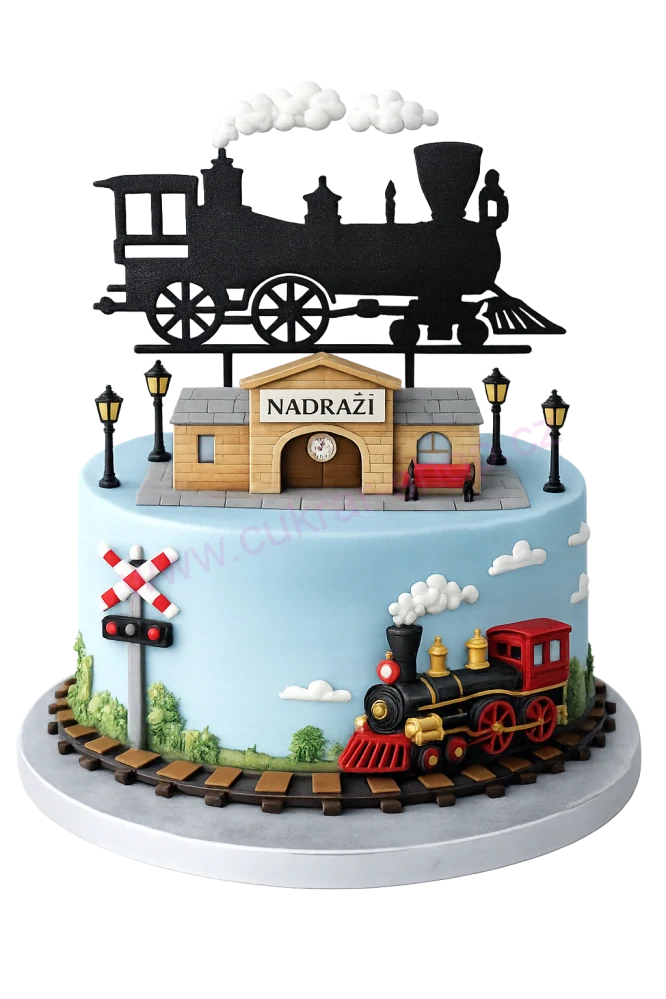 Zápich do dortu Lokomotiva