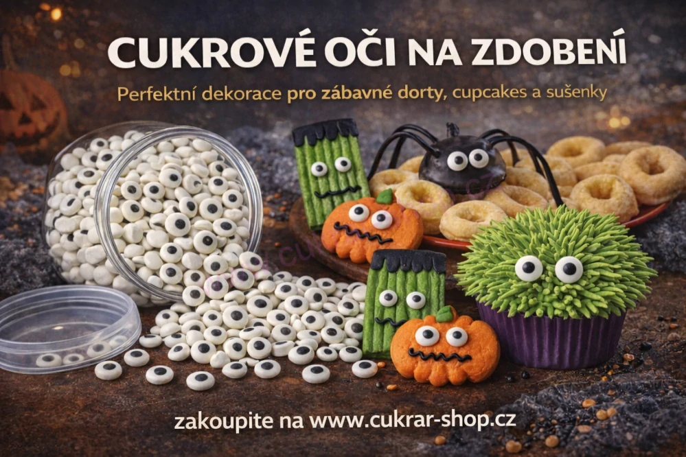 Cukrové oči střední 30ks
