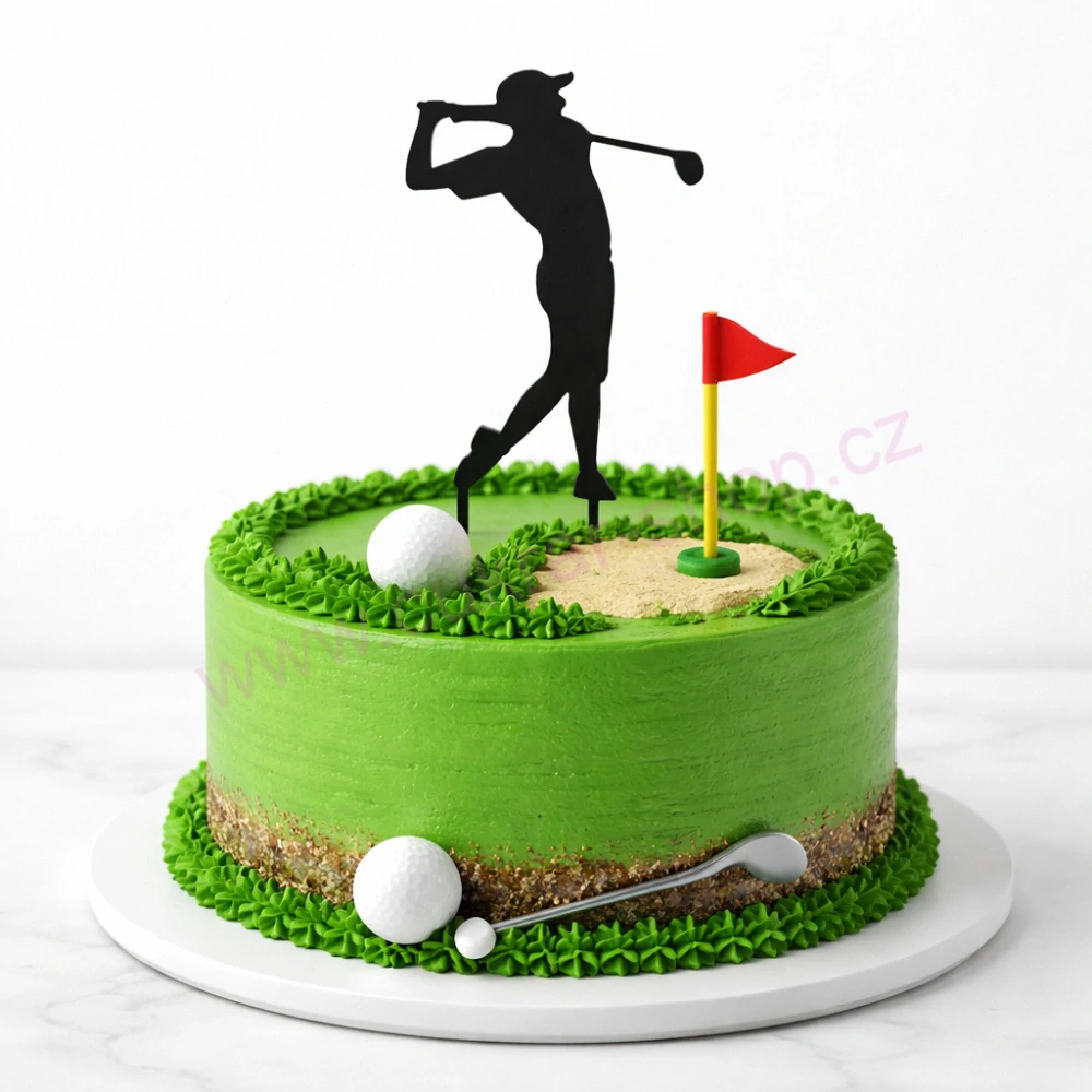 Zápich do dortu Golf muž