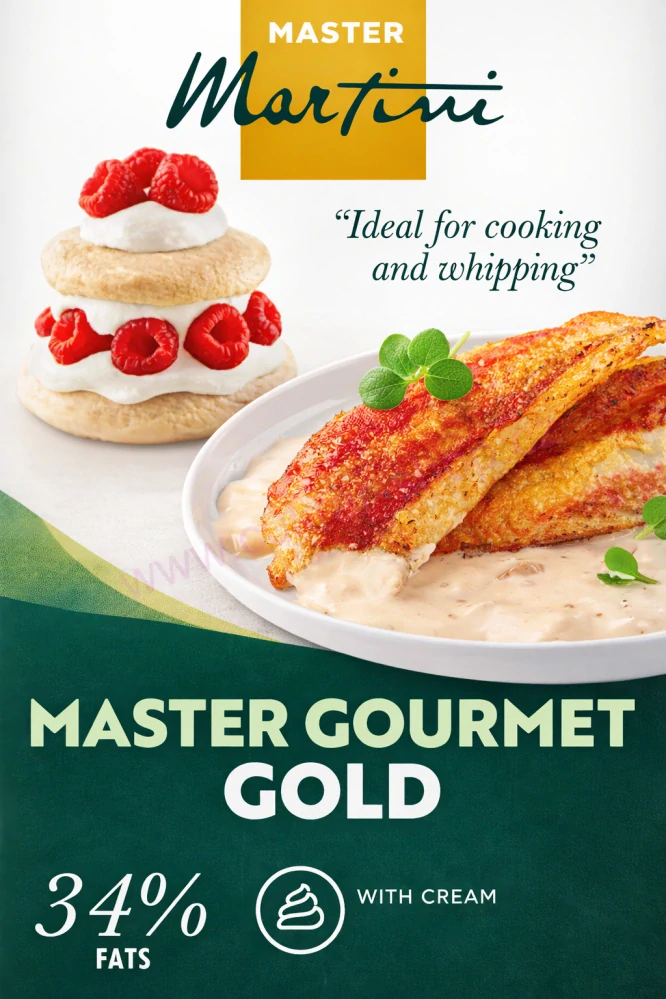 Rostlinná šlehačka neslazená 1L - Master Gourmet Gold 34%