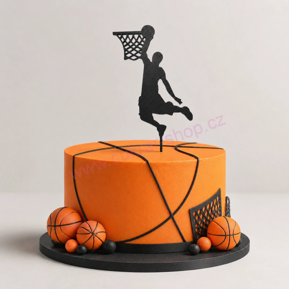 Zápich do dortu Basketbal koš