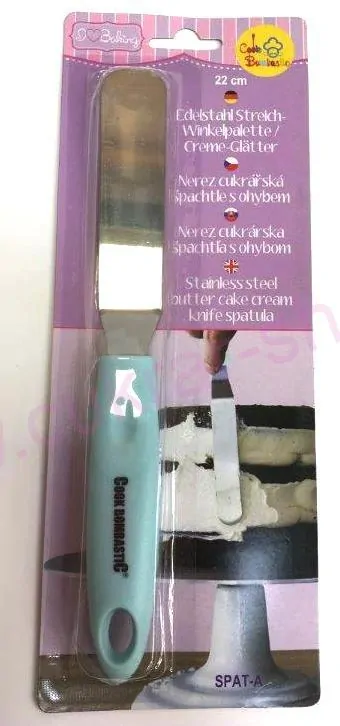 Špachtle nerez s ohybem modrá