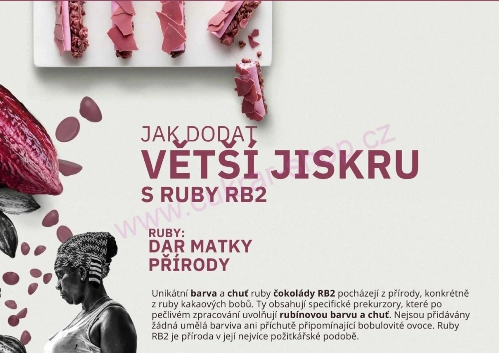Čokoláda RUBY 32,8% RB2 / 200g