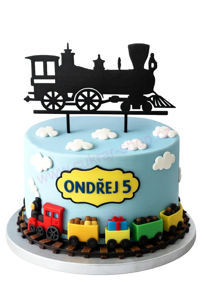 Zápich do dortu Lokomotiva