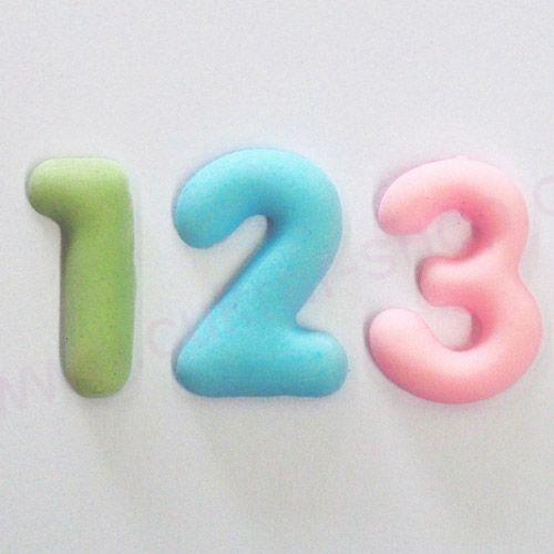 Silikónová forma Katy Sue Domed Numbers