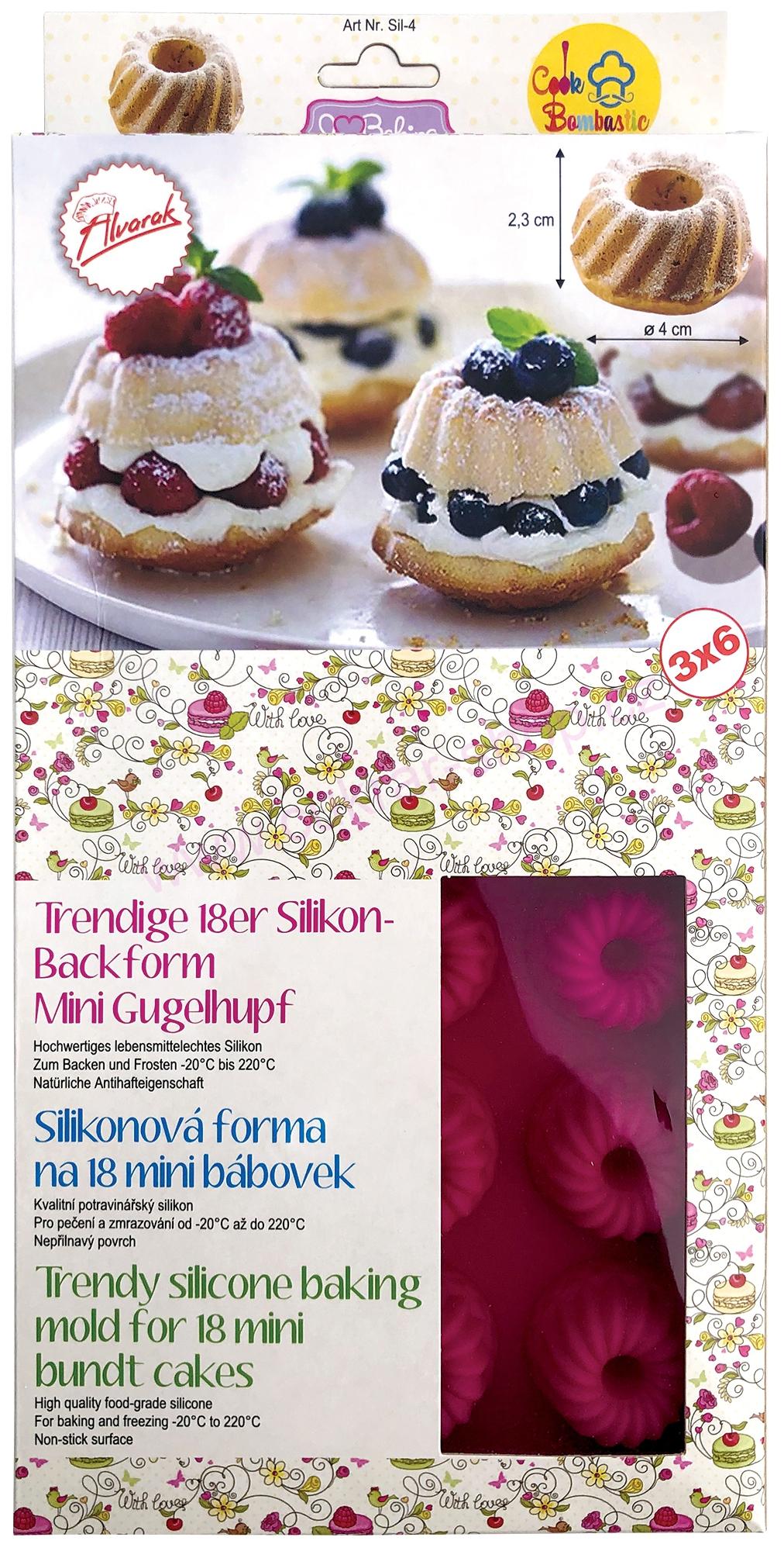 Silikonová forma na mini bábovky Sil-4