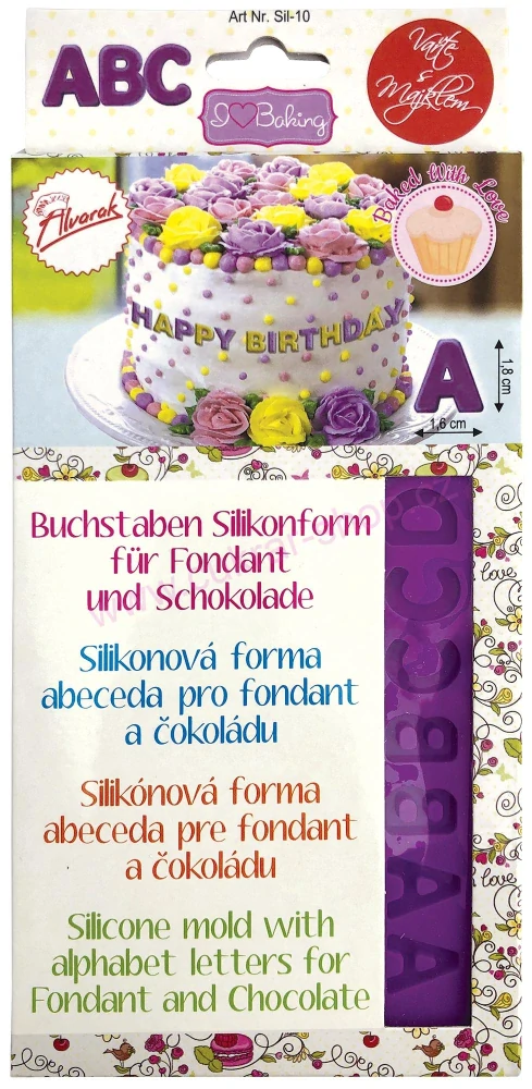 Silikonová forma abeceda Sil-10