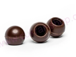 Čokoládové skořápky na pralinky TMAVÉ 10ks