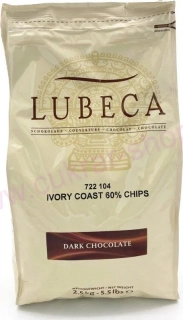 Čokoláda Lubeca IVORY COAST 60% / 2,5kg
