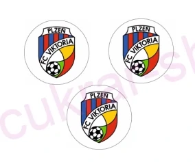 Jedlý papír s výsekem FC VIKTORIA 1