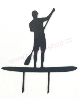 Zápich do dortu paddleboard muž