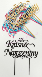 Zápich do dortu Krásné narozeniny
