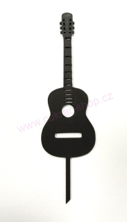 Zápich do dortu akustická kytara 12cm