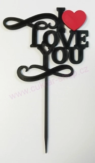 Zápich do dortu I Love You