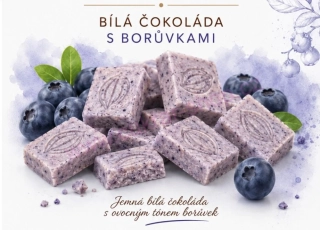 Bílá čokoláda s borůvkami 100g