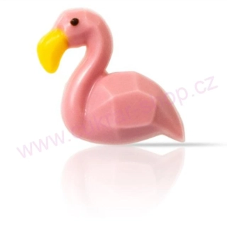 Čokoládová dekorace plameňák 3,6x 3,5cm/5ks