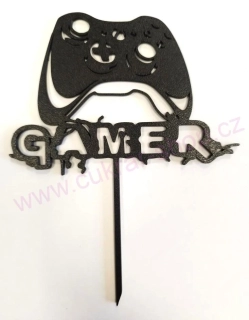 Zápich do dortu PleyStation Gamer