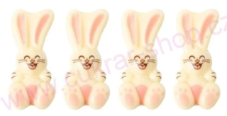 Čokoláda s potiskem vysmátý zajíc 4ks