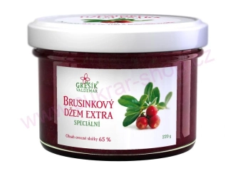Brusinkový džem extra speciální 220g
