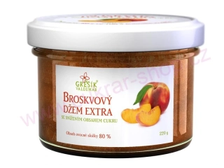 Broskvový džem extra 220g