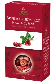 Brusnice klikva plod mrazem sušená 20g