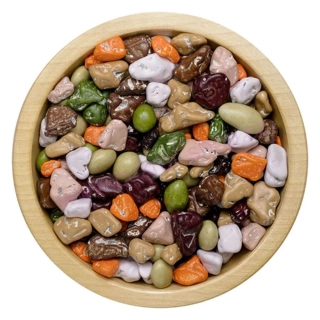 Čokoládové kamínky v barevné krustě 50g