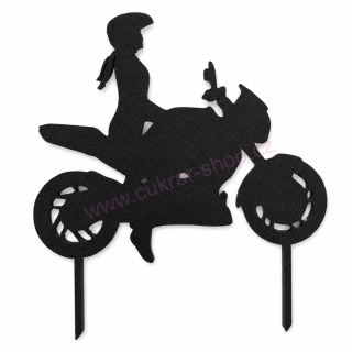 Zápich do dortu motorkářka