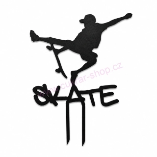 Zápich do dortu skateboardista SKATE