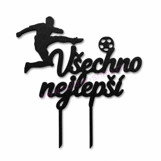 Zápich do dortu Všechno nejlepší / fotbal