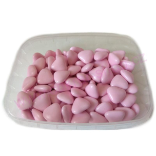 Srdíčka čokoládová růžová 50g