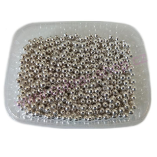 Cukrové kuličky I. STŘÍBRNÉ 4mm 50g