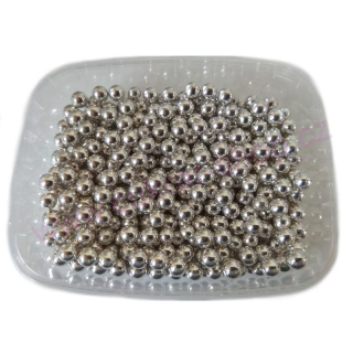 Cukrové kuličky II. STŘÍBRNÉ 6mm 50g